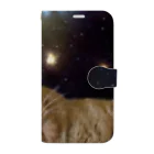 わたぬきの宇宙ねこ 手帳型スマホケース