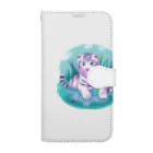 いつもおおきに！たけじいちゃんのWhite Tiger Baby Sigi Book-Style Smartphone Case