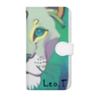 Leo.T Shopのライオンアート　Leo.T 手帳型スマホケース