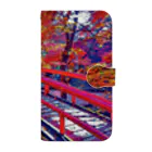 GALLERY misutawoの伊香保 河鹿橋の紅葉 Book-Style Smartphone Case