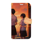 卯月なのかのTwilight Journey　〜黄昏に染まる世界の旅〜　　No.4「日常」 Book-Style Smartphone Case