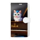 kitten pianistの子猫ピアニスト-2 Book-Style Smartphone Case