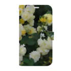 bitpiyoの黄色い薔薇の花 Book-Style Smartphone Case