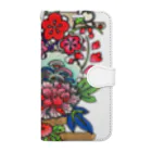 JapaneseArt Yui Shopの咲き誇れ Book-Style Smartphone Case