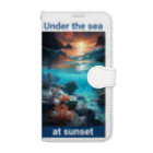 kazu_gの夕暮れの海の底！Under the SEA at sunset Book-Style Smartphone Case