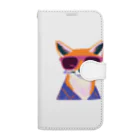 JohnnyのFashionable Fox Book-Style Smartphone Case