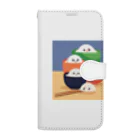 K-K123456のかわいいおにぎりのイラストのグッズ Book-Style Smartphone Case