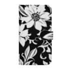 coco styleのAI Illust  花柄 Book-Style Smartphone Case