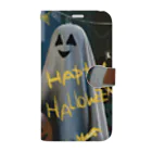 いらすとグッズのハッピーハロウィン Book-Style Smartphone Case