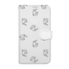 @taku coconeの@takuのイラストシリーズ　ghost 柄 Book-Style Smartphone Case