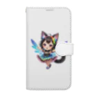 NexDreamの妖精のハロウィンフェス（黒猫2） 手帳型スマホケース