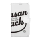 競馬おしゃれグッズ製作所のキタサンブラック（タイポグラフィBLACK） Book-Style Smartphone Case
