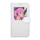 B_possibleのピンク髪の少女 Book-Style Smartphone Case