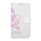 DOLCEOSSOのDOLCE OSSO ”ドルチェ オッソ”　ピンク Book-Style Smartphone Case