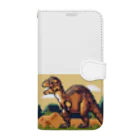 iikyanの恐竜⑮ Book-Style Smartphone Case