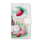 ドリームベリーの🍓ドリームベリーちゃん🍓 Book-Style Smartphone Case