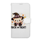 yusaki55maikingのハロウィンのクマウィン Book-Style Smartphone Case