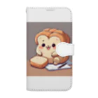 mofu mofu309の食パンポポロ　マドリード　板橋　AJ Book-Style Smartphone Case