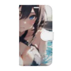 neko_28のセクシー水着のお姉さん1 Book-Style Smartphone Case