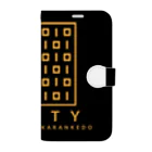 kenty(ケンティー)のKenty QR black style 手帳型スマホケース