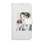 etwoshopの和美さん写真を撮る Book-Style Smartphone Case