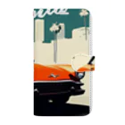 めそぽのカリフォルニアのオレンジの車 Book-Style Smartphone Case
