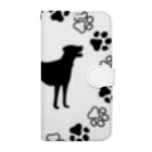 ようこそ　taitaitaro shop への犬好きさん必見！かわいい犬ロゴ🐕✨ Book-Style Smartphone Case