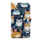 やんちゃ姫🌺のたくさんの猫 Book-Style Smartphone Case