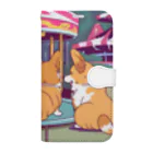 Cute dogsのI love my dogs Book-Style Smartphone Case