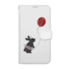 よちまる@イラスト愛好家の風船うささん Book-Style Smartphone Case