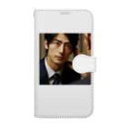 0416artのイケメンサラリーマン Book-Style Smartphone Case