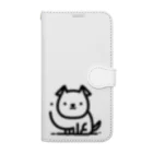 終わらない夢🌈のつぶらな瞳のわんこ🐾 手帳型スマホケース