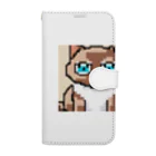 koba777のドット絵マンチカン Book-Style Smartphone Case