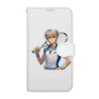 セキネ動画編集者@sun-light-webのテニスプレイヤーTakashiくん Book-Style Smartphone Case