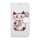 Lin Designのしかくい招き猫 Book-Style Smartphone Case