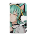 VOCALOID風な商品をのVOCALOID風 猫耳ちゃん 手帳型スマホケース