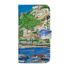 がぶちゃんのイタリアの港の風景 Book-Style Smartphone Case