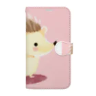 zoo234の可愛いハリネズミ Book-Style Smartphone Case