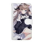 WAKEN0709の猫耳ゴスロリ美少女 Book-Style Smartphone Case