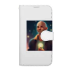 kuchibueyaのかわいいおハゲのおじさんイラストグッズ Book-Style Smartphone Case