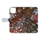 空屋　sorayakusakaの201910181619002　桜の紅葉 Book-Style Smartphone Case:Opened (outside)