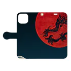 Eye2EyeのBlood Moon Dragon 手帳型スマホケースを開いた場合(外側)