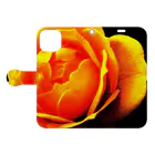 Anna’s galleryのYellow Rose Book-Style Smartphone Case:Opened (outside)