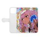 決算見る人のMegami goods #04409 Book-Style Smartphone Case:Opened (outside)