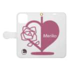 MerikoのMOMENT-めりこ Book-Style Smartphone Case:Opened (outside)