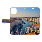 GrapeのRicordi a Venezia Book-Style Smartphone Case:Opened (outside)