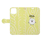 ONODERA NAO goodsのニットのけだまくん Book-Style Smartphone Case:Opened (outside)