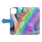 💖宇宙整体♪🌈♪こころからだチャンネル♪💖のuniversalPrincess healing rainbow Book-Style Smartphone Case:Opened (outside)