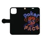 num_OROCHIのPoker face (AAver)【ポーカー】 手帳型スマホケースを開いた場合(外側)