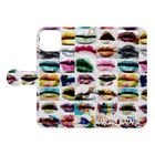 Makeup WataruのLips Book-Style Smartphone Case:Opened (outside)